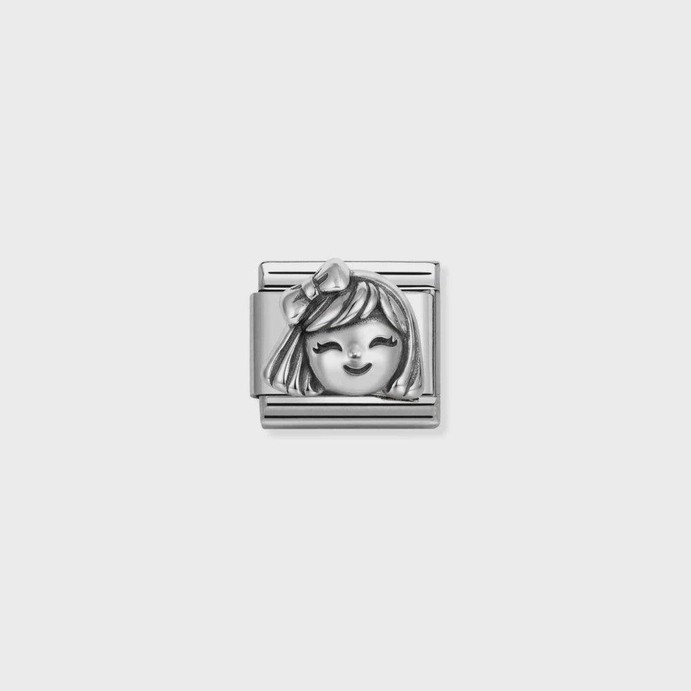 Nomination Oxidized Symbols In Steel And 925 Sterling Sterling Silver Girl 330114-11