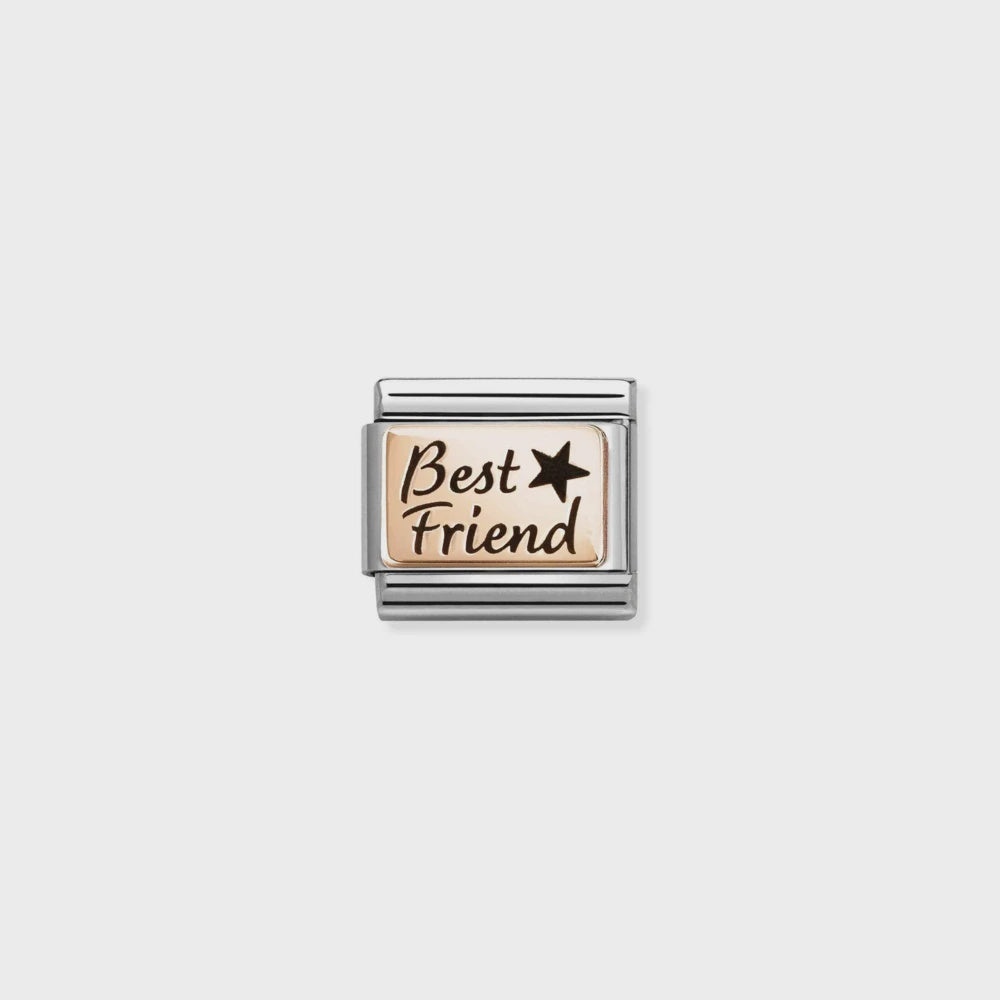 Nomination Steel And 9k Rose Gold Best Friends 430111-34