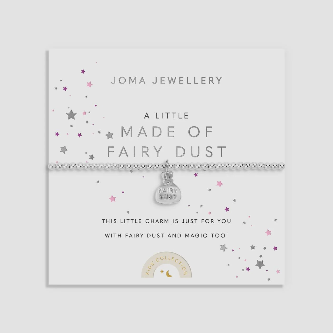Joma Kids' A Little 'Made Of Fairy Dust' Bracelet In Silver Plating C1108