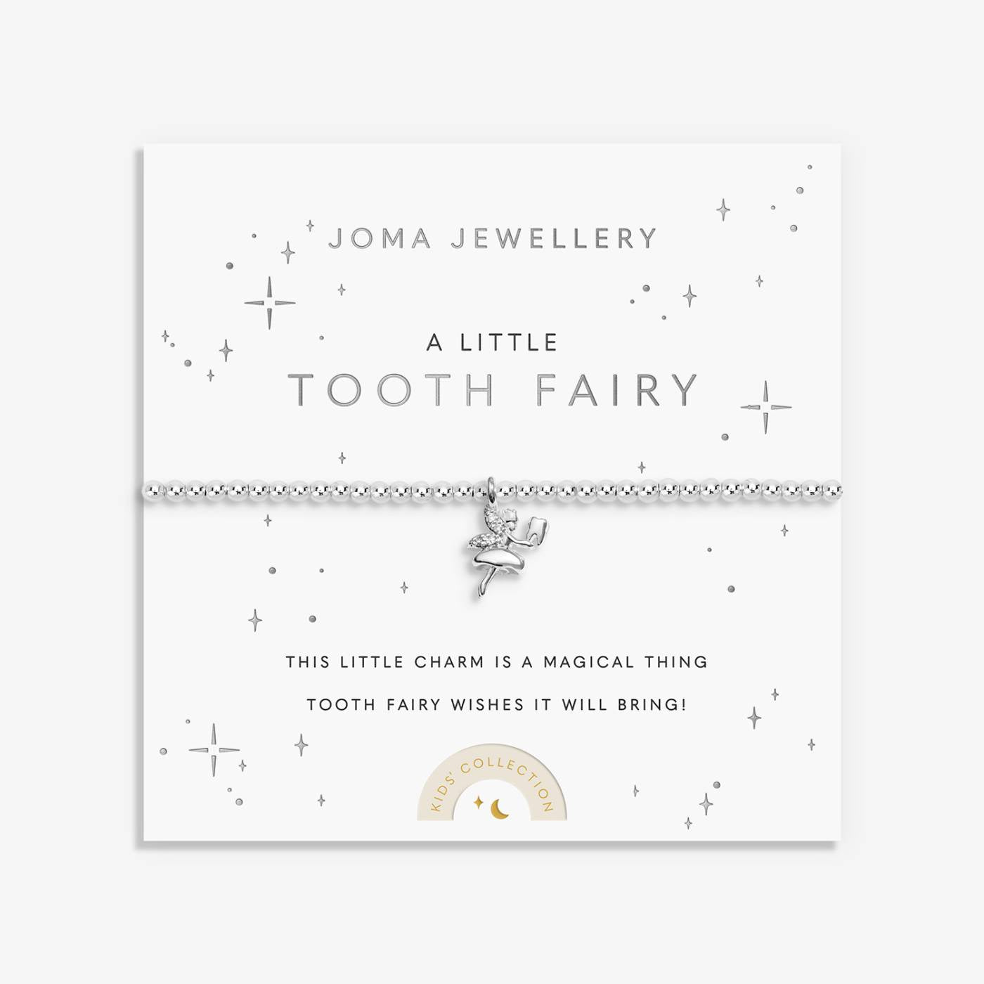 Joma Kids' A Little 'Tooth Fairy' Bracelet In Silver Plating C1109