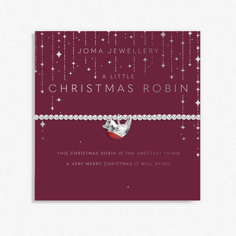 Joma Jewellery Children's Christmas A Little 'Christmas Robin' Bracelet C703