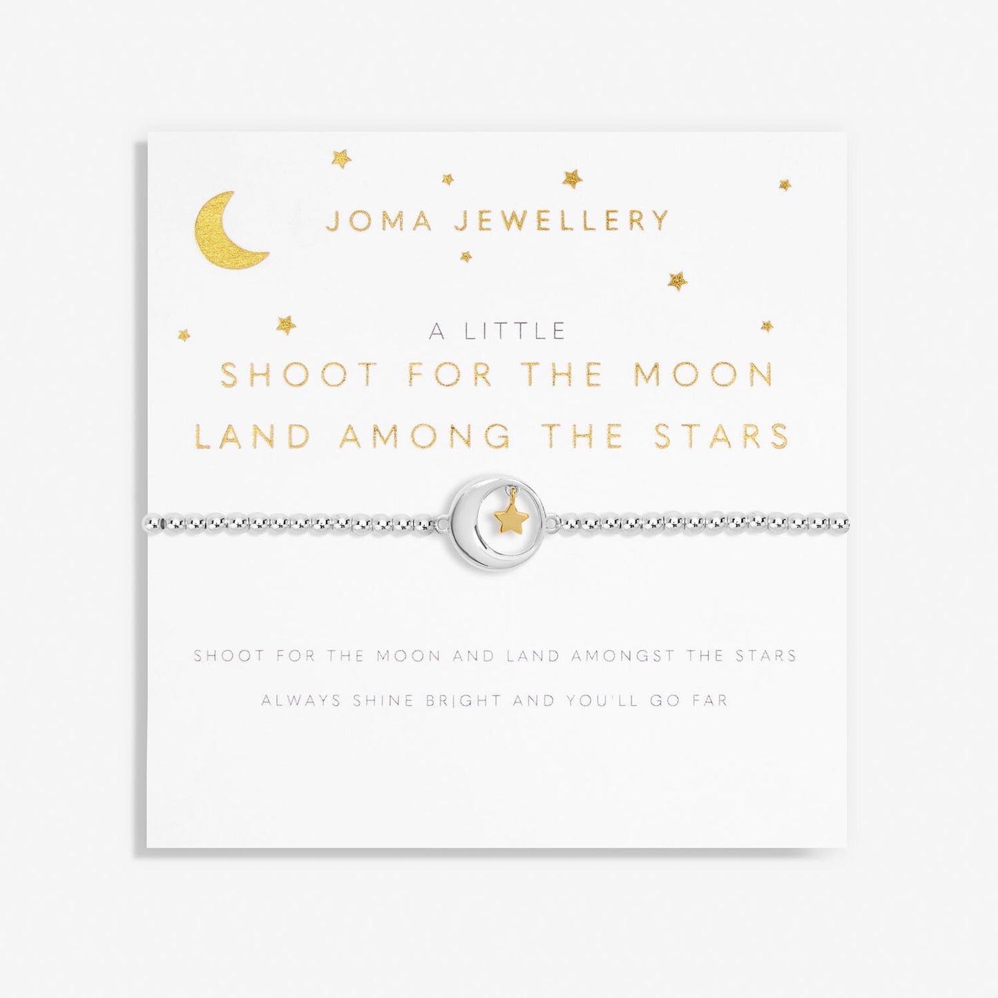 Joma Jewellery Children's A Little 'Shoot For The Moon And Land Among The Stars' Bracelet C723