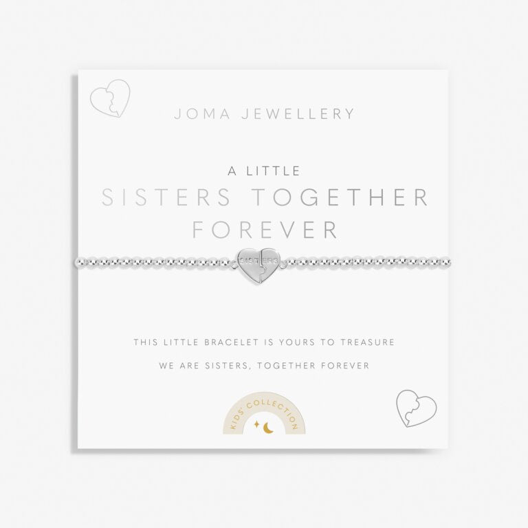 Joma Kids' A Little 'Sisters Together Forever' Bracelet In Silver Plating C803