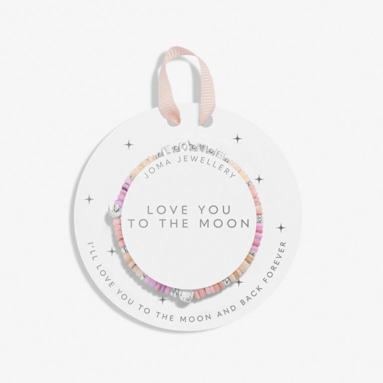Joma Kids' Happy Little Moments 'Love You To the Moon' Bracelet In Silver Plating C818