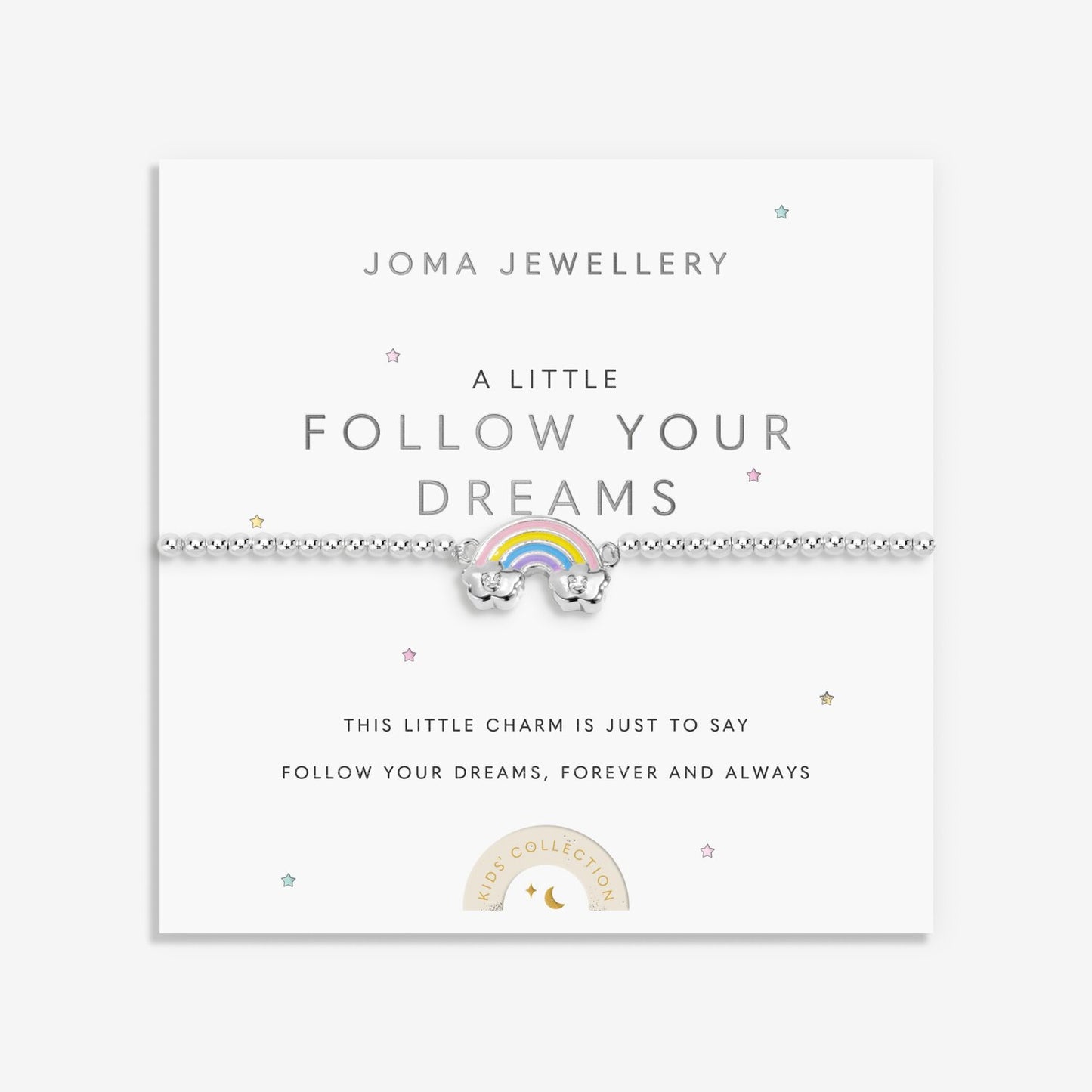 Joma Kids' A Little 'Follow Your Dreams' Bracelet in Silver Plating C959