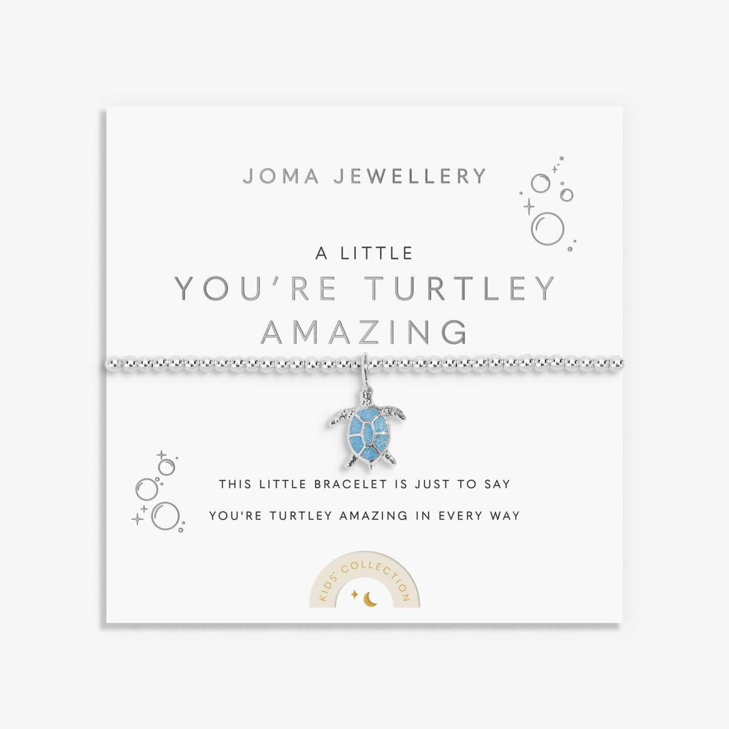Joma Kids' A Little 'You're Turtley Amazing' Bracelet in Silver Plating C961