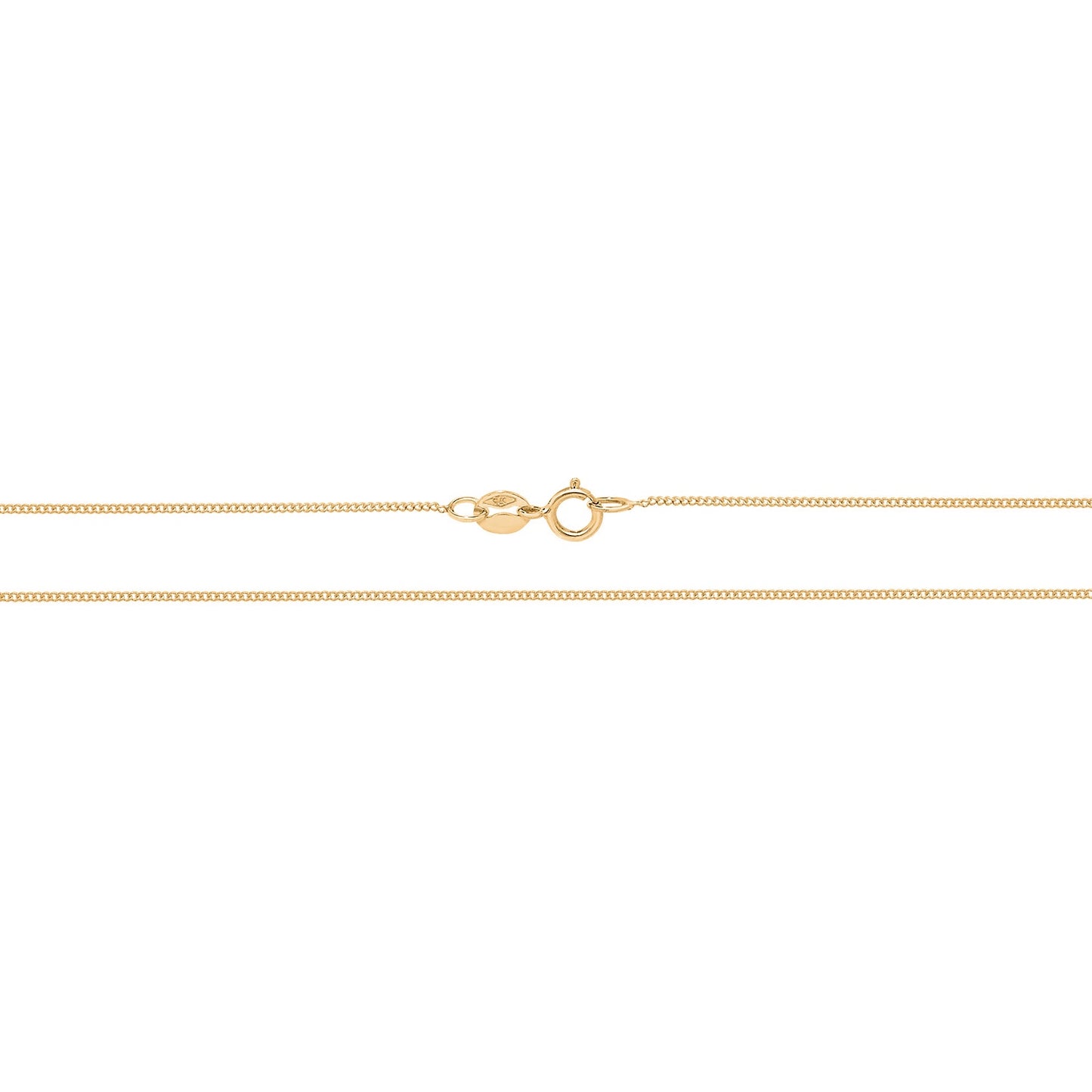9ct Gold Curb Chain 16'' CH159Y-16