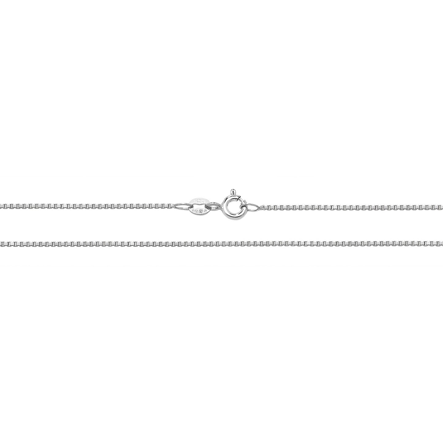 9ct White gold Box Chain CH431W