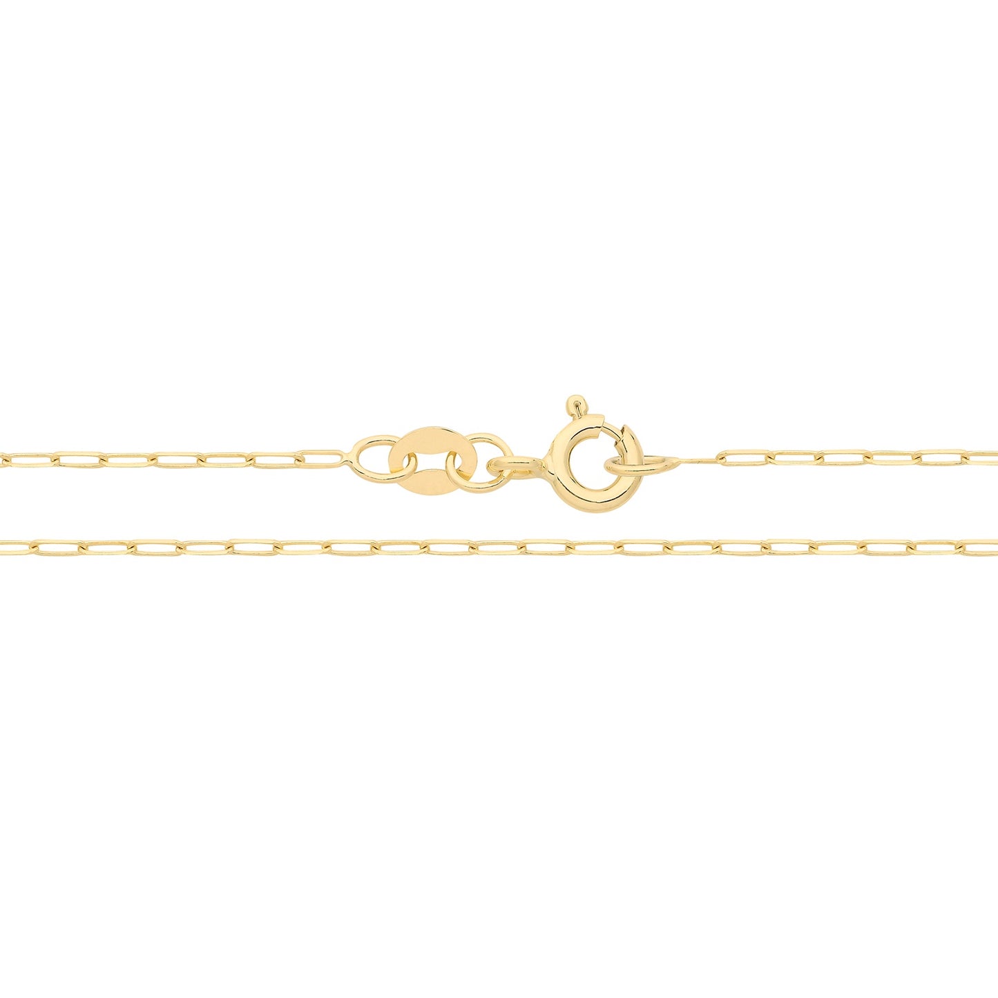 9ct Gold Paperclip Chain 18'' CH568