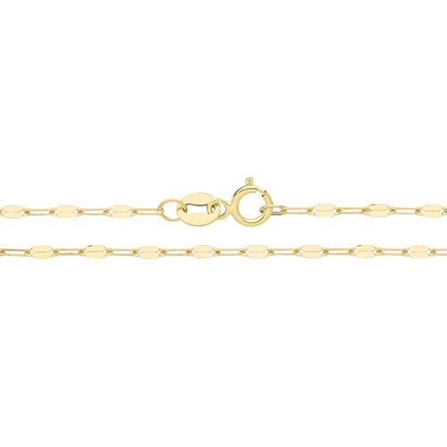 9ct Yellow Gold Disc Chain 20"
