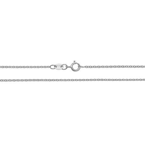 18ct White Gold Cable Chain CQ431W/18