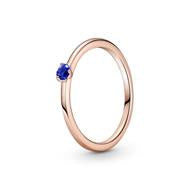 PANDORA Rose Ring with Stellar Blue 189259C04-48