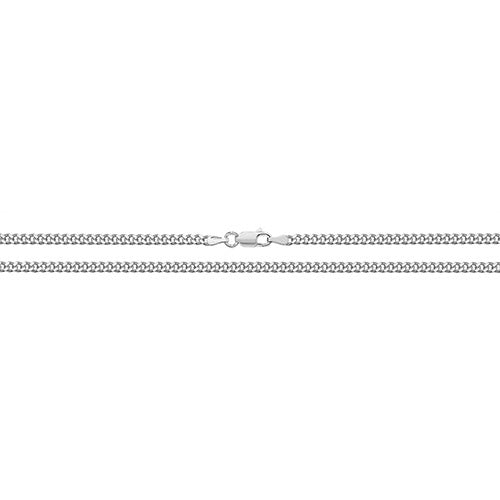 Silver Close Curb Chain 20" G1130/20