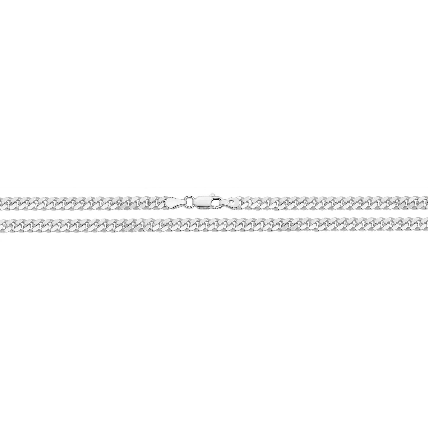 Silver Silver Close Curb Chain 20" G1132/20