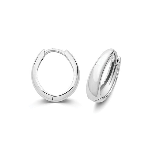 SIlver 10mm Clicker Hoop Earrings G51436-10