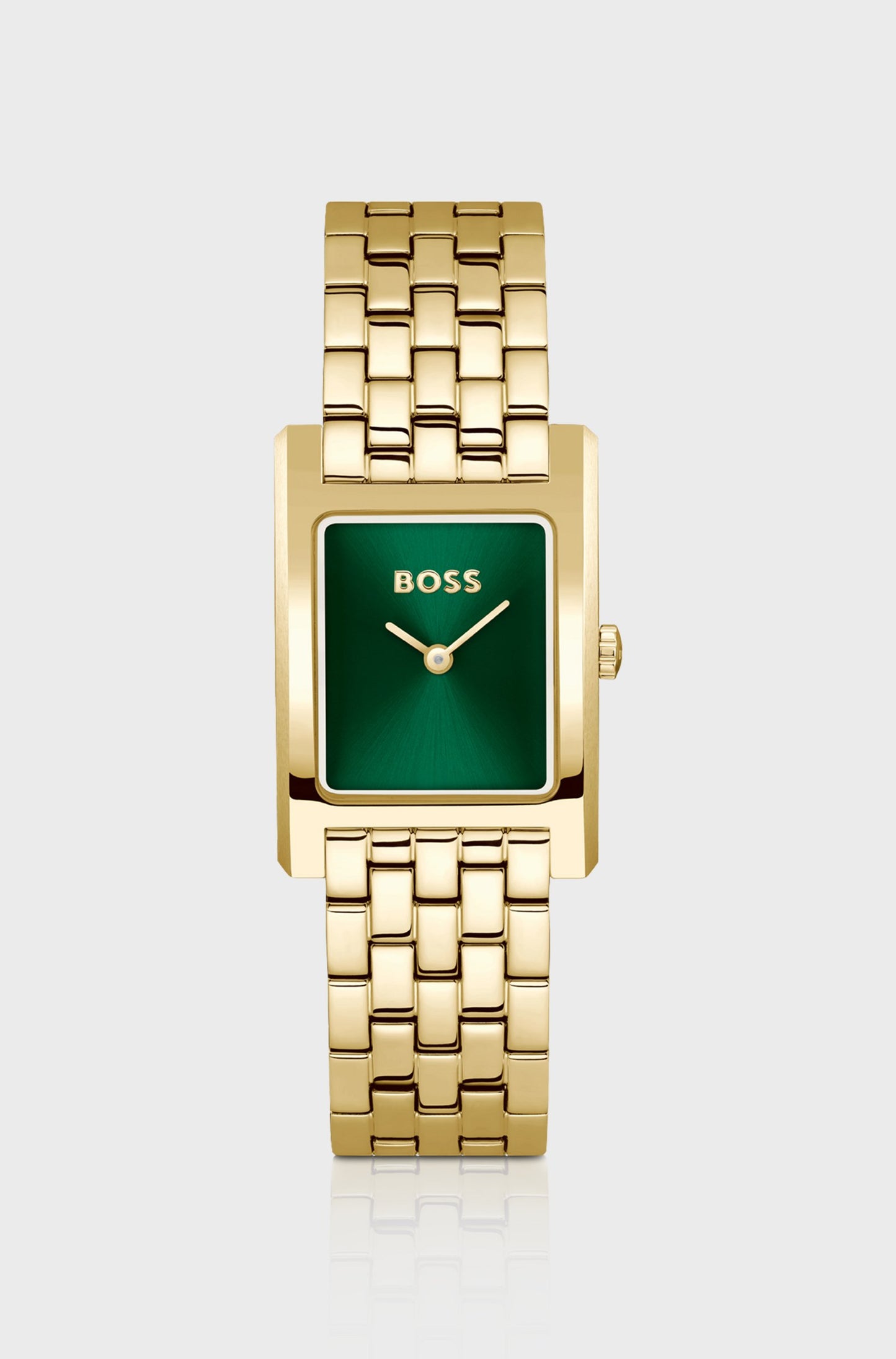 BOSS Ladies Lucy Gold Tone Green Dial Watch 1502785