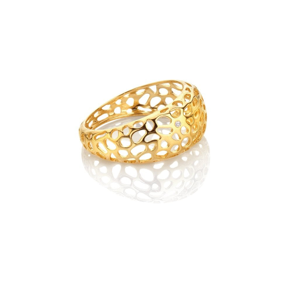 Hot Diamonds Orb Ring DR323