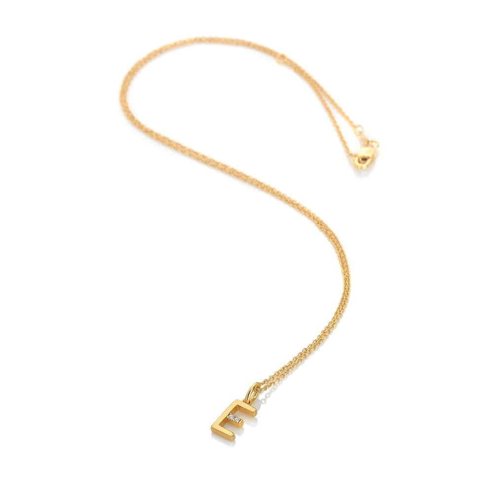 Hot Diamonds YGP Letter E Pendant DP943