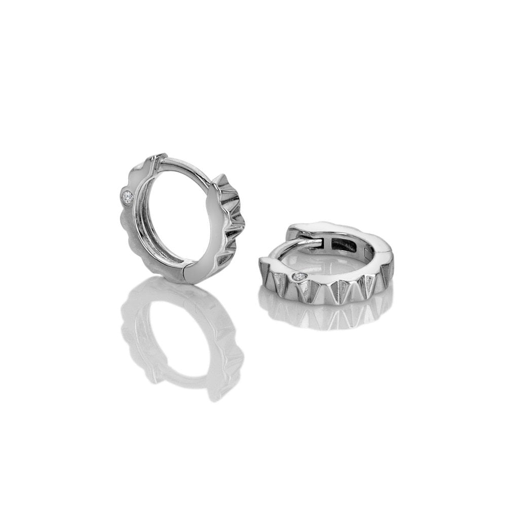Hot Diamonds Silver Huggie Earrings DE870