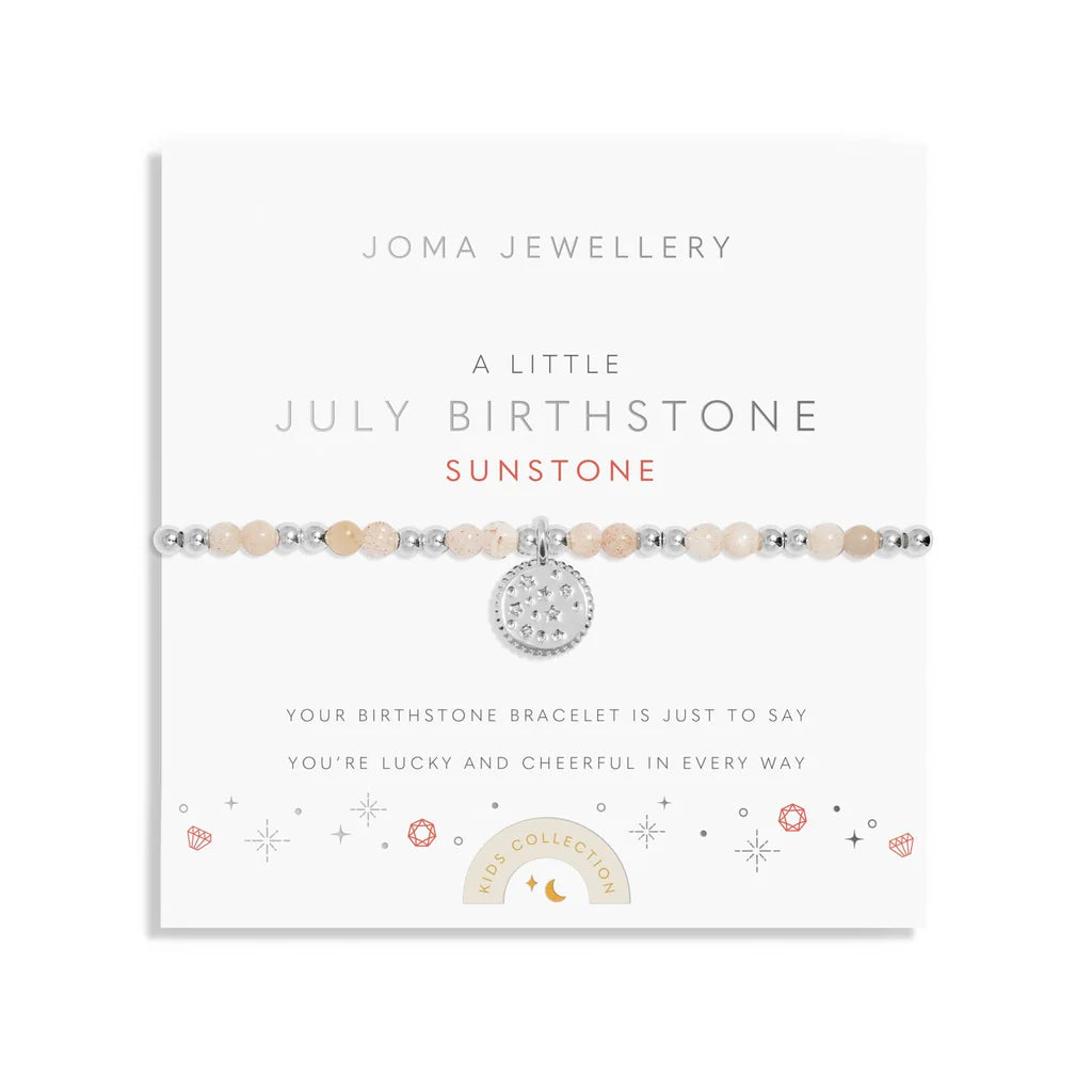 Joma Jewellery Children's Birthstone A Little July Bracelet C788