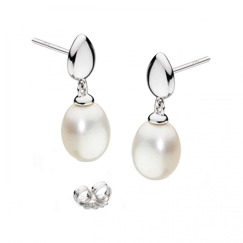 Kit Heath Coast Pebble Pearl Drop Earrings 50184FP
