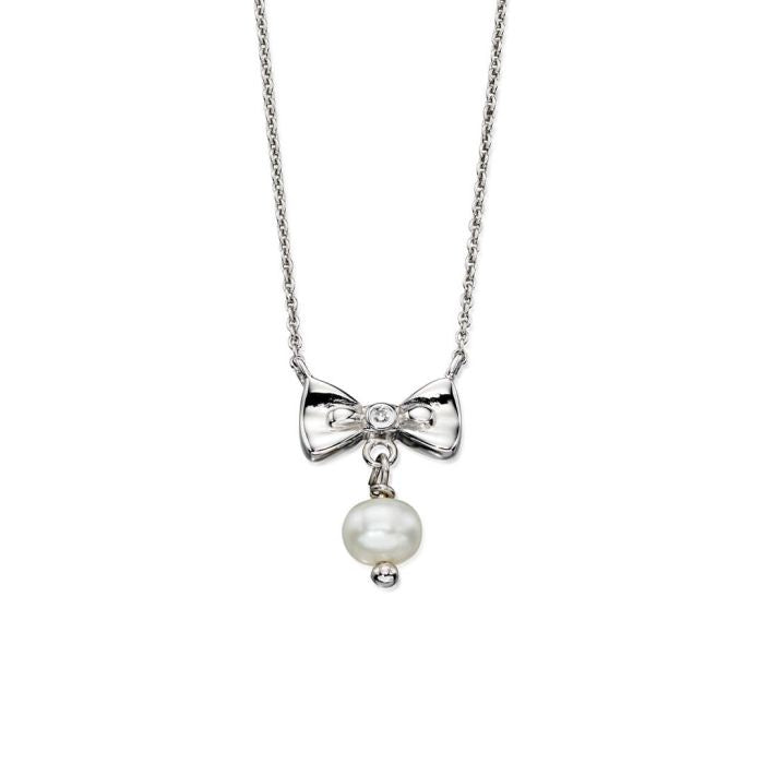 Freshwater Pearl Bow Necklace N4077