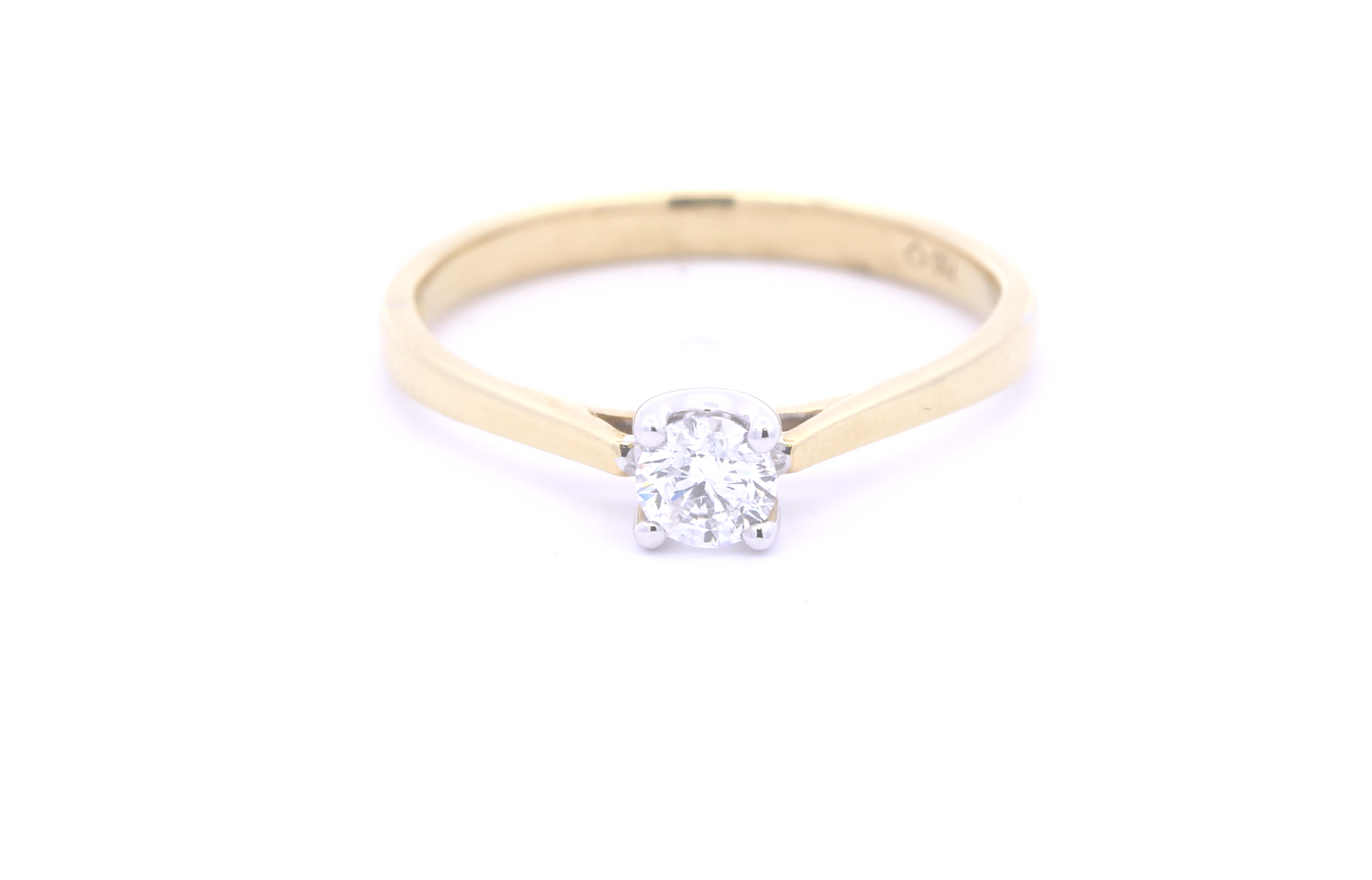 18ct Gold Solitaire Diamond Ring 0.25ct