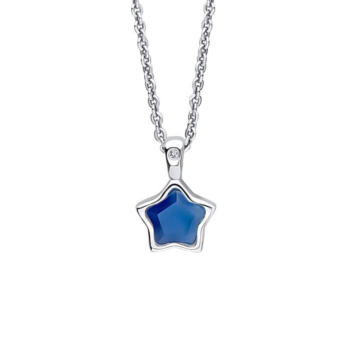 SEP Star Birthstone Necklace with Diamond P5378L