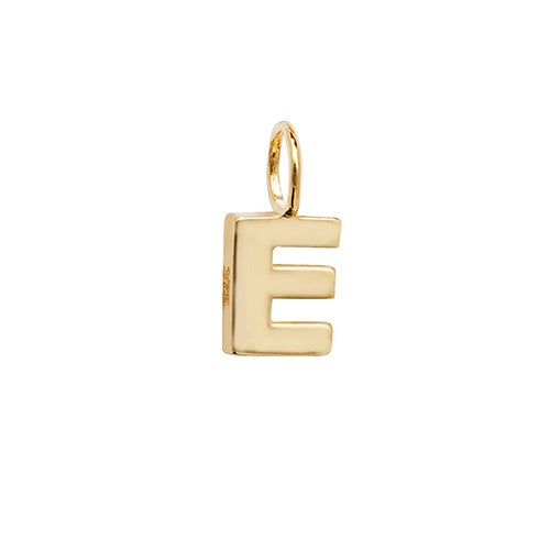 9ct Yellow Gold Initial E Pendant PN1070/E