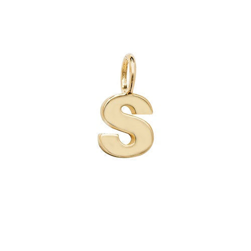9ct Yellow Gold Initial S Pendant PN1070/S
