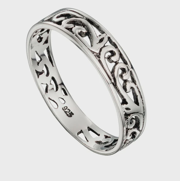 Silver Filigree Band R117