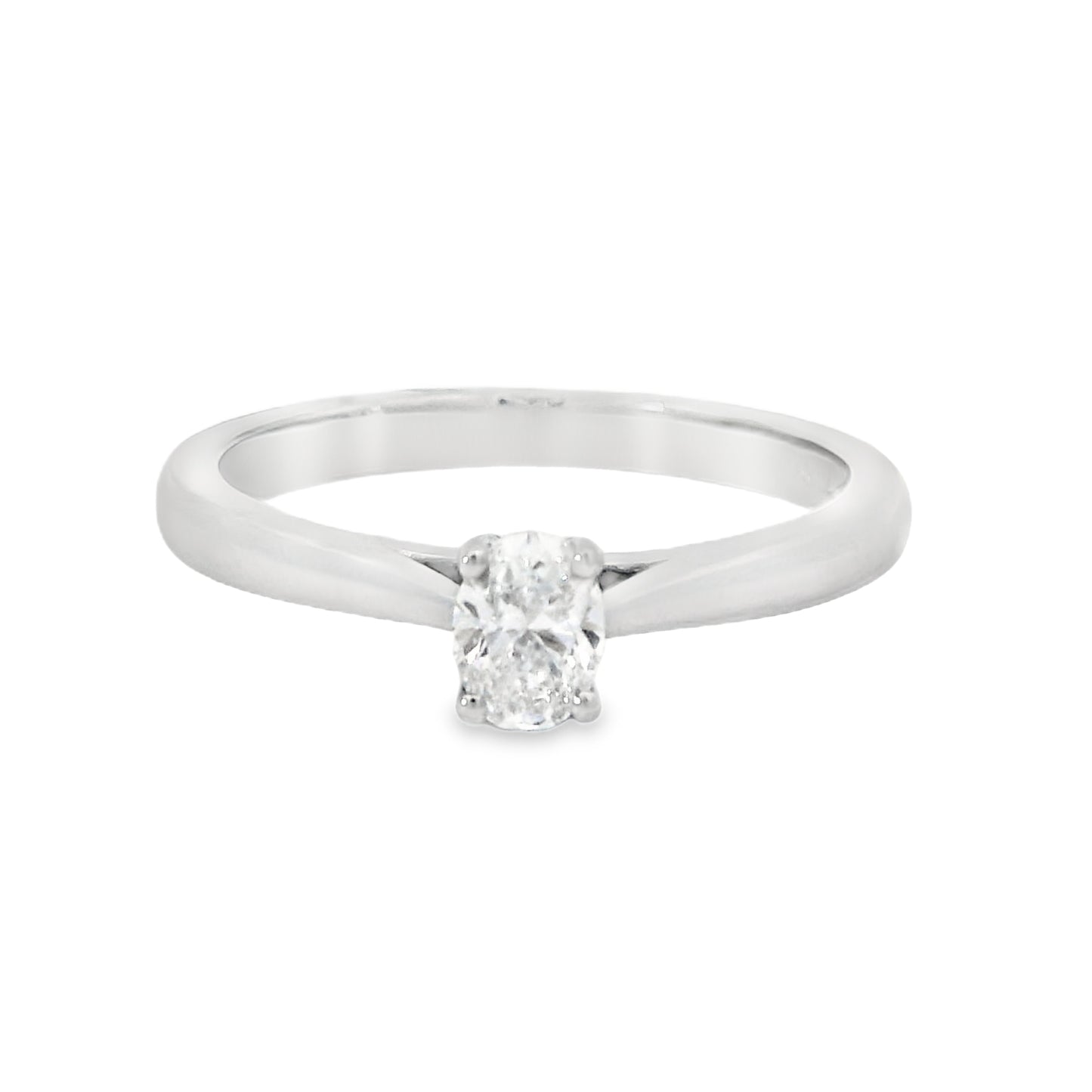 Platinum Diamond Solitaire Ring RN6090