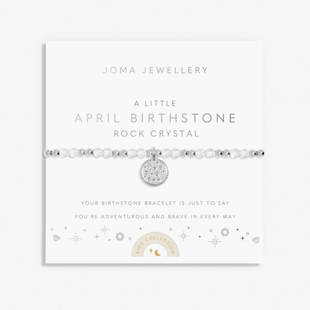 Joma Jewellery Children's Birthstone A Little April Bracelet C785
