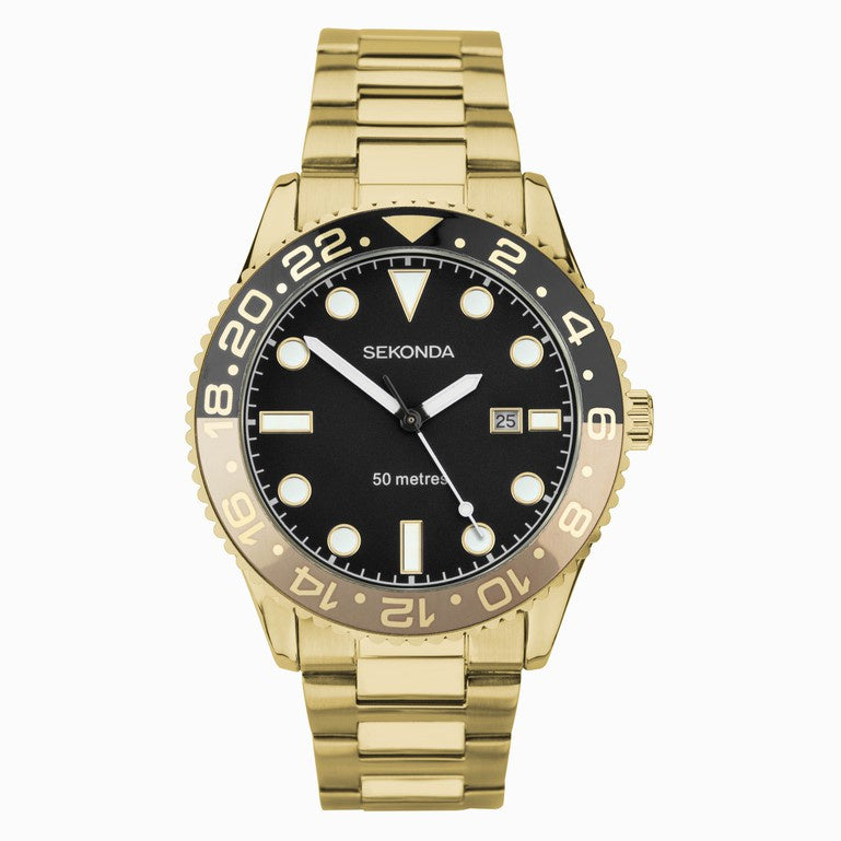 Sekonda Gents Ocean Dive Gold Alloy Watch 30198