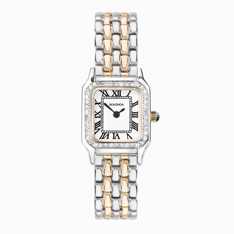 Sekonda Ladies Monica Sparkle Rose Two Tone Watch 40643