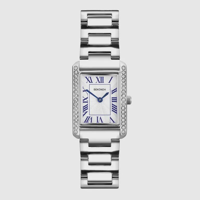 Sekonda Watch CLASSIC Colette Ladies Stone Set Watch Silver Case 40734