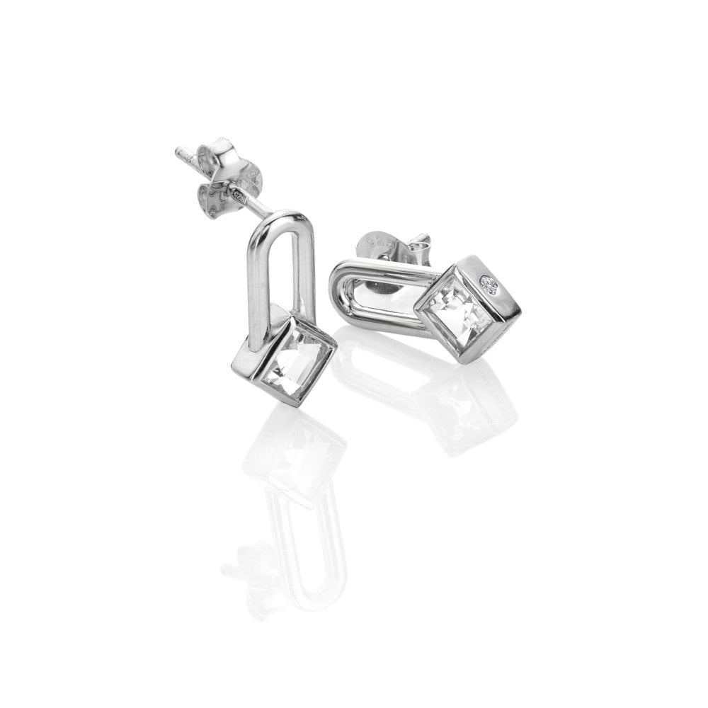 Hot Diamonds Solitaire Earrings Sqaure DE878