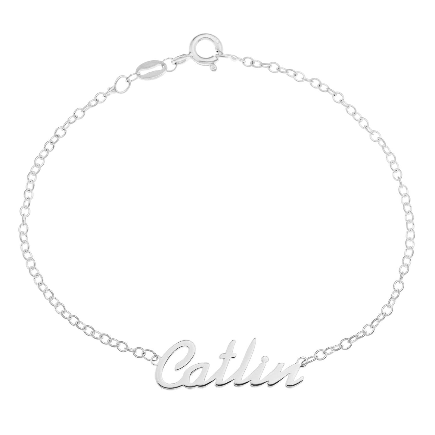 Sterling Silver Name Bracelet