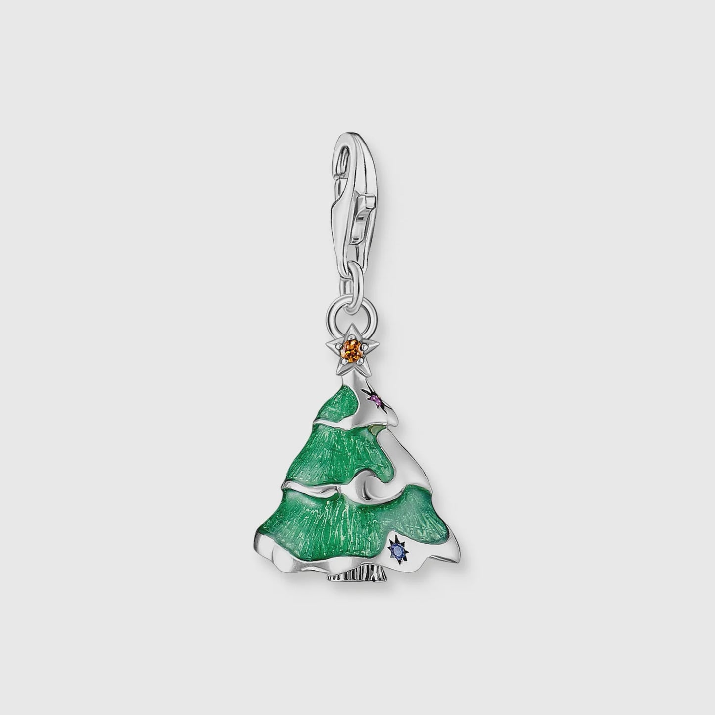 Thomas Sabo Silver Christmas tree charm pendant 2198-390-7