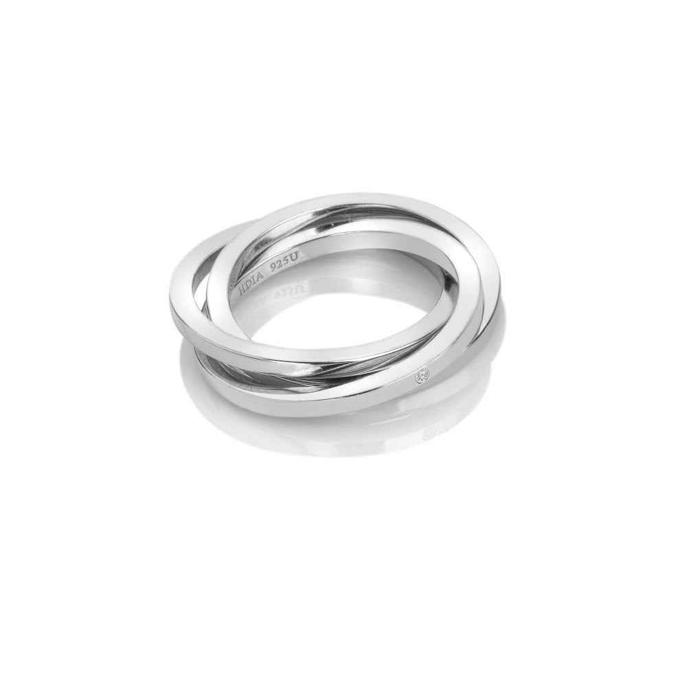 Hot Diamonds Silver trio Ring DR296