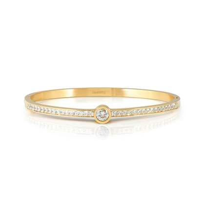 NOMINATION Pretty Bangles Yellow finish White CZ (Small Size) 029519-020