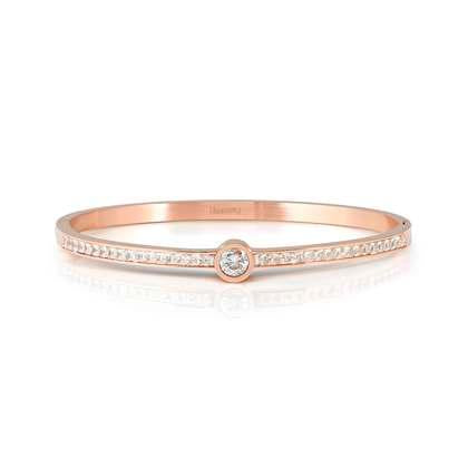 NOMINATION Pretty Bangles Rose finish White CZ (Medium Size) 029520-043