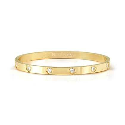 Nomination Pretty Bangles Gold White Heart CZ 029529-020