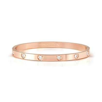 Nomination Pretty Bangles Rose White Heart CZ 029529-043