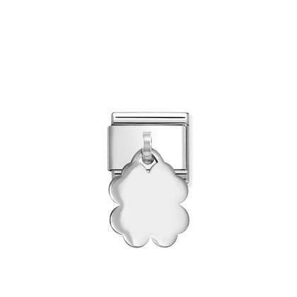 NOMINATION Silver Clover Drop charm 331801-12