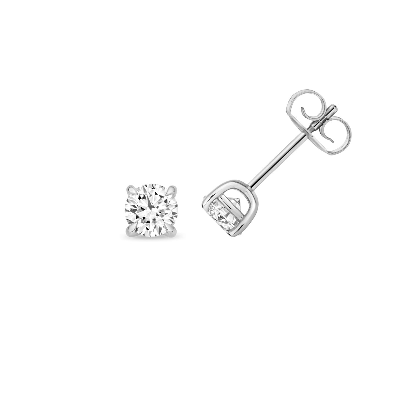 9ct White Gold Lab Grown Diamond Stud Earrings 1.00ct V213W/100