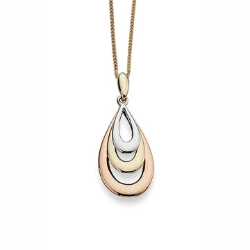 Elements 9ct 3 Tone Pendant GP826