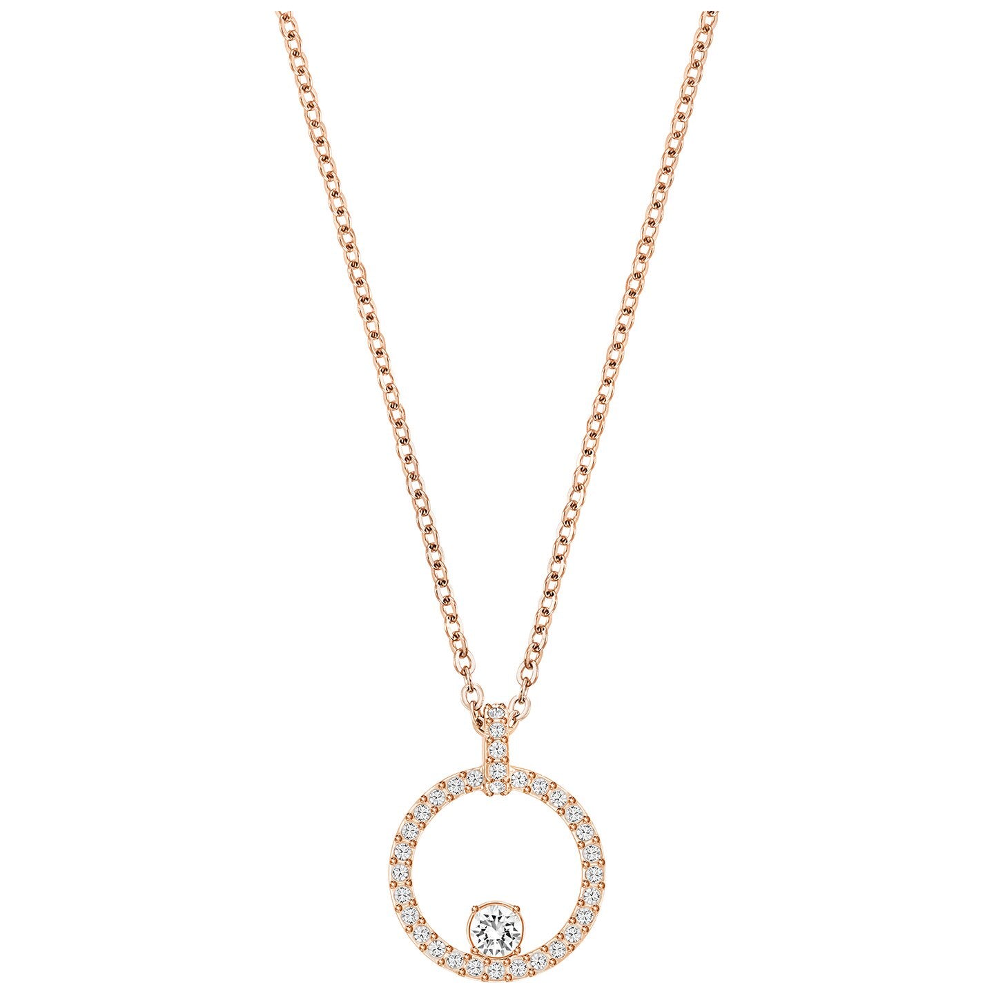 Swarovski Creativity Circle Pendant White Rose gold plating 5202446