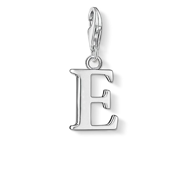 Thomas Sabo Silver Letter E Charm 0179-001-12