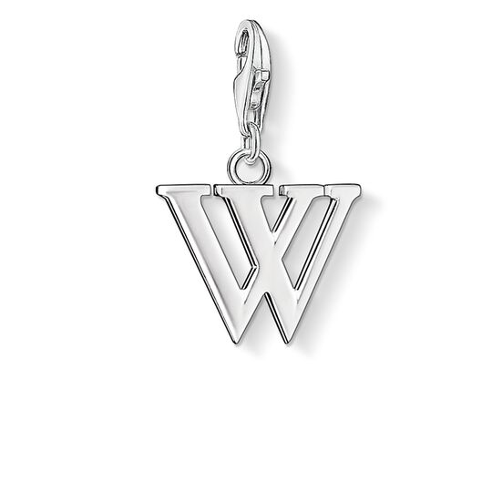 Thomas Sabo Silver Letter W Charm 0197-001-12